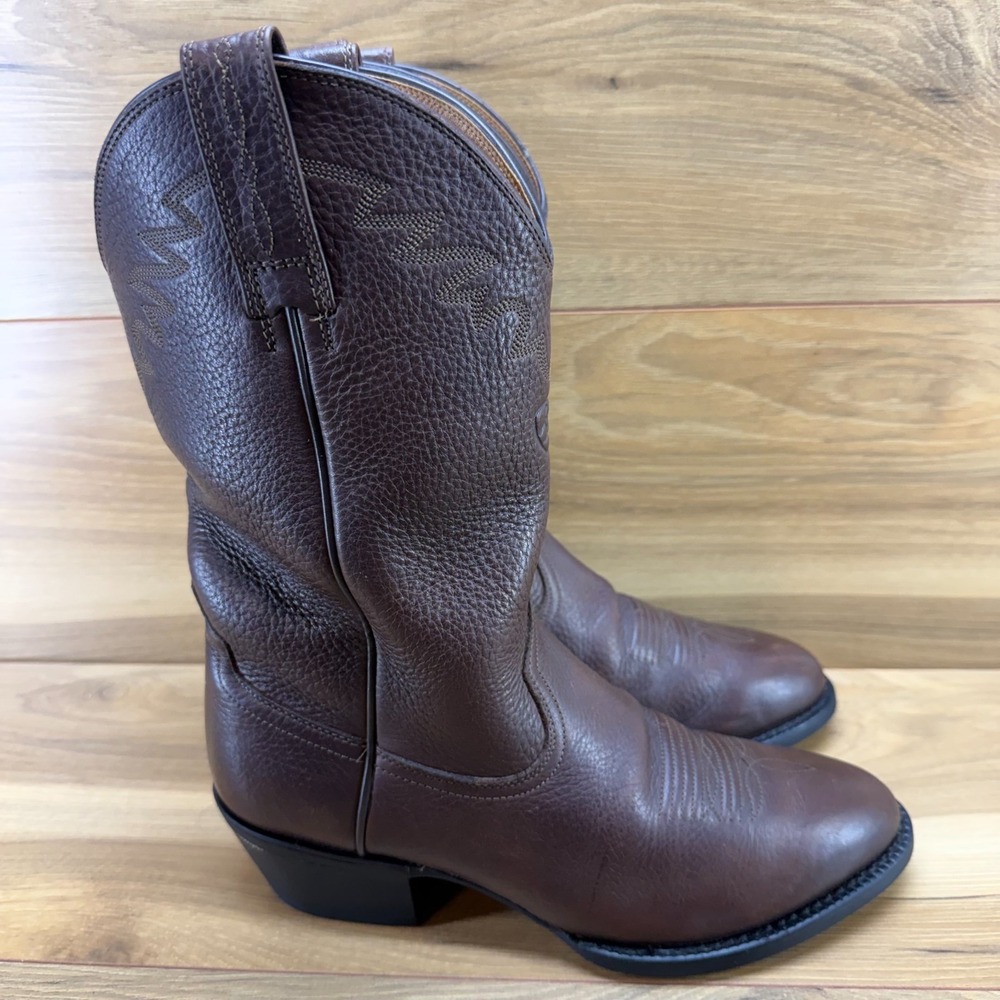 ARIAT Sedona Cowboy Boots Mens 7.5 D Brown Pebble Leather Ranch Rodeo Western